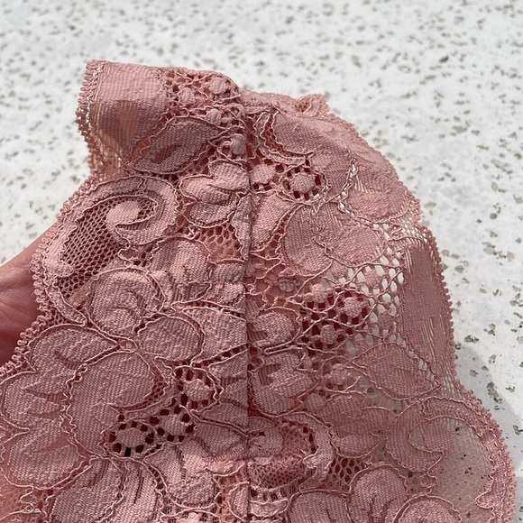 Dusty Pink Lace Free People We Are HAH Got Ur Back Bra in Copper Rose - Picture 8 of 16